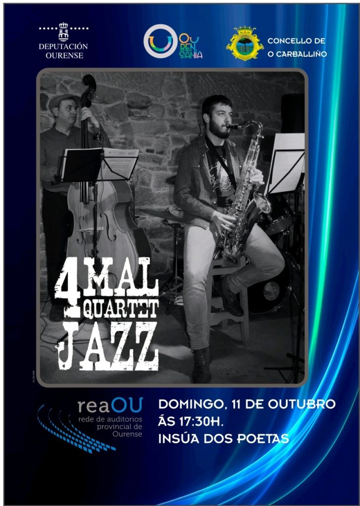 Concerto gratuito do grupo 4Mal Quartet Jazz na Ínsua dos Poetas este domingo