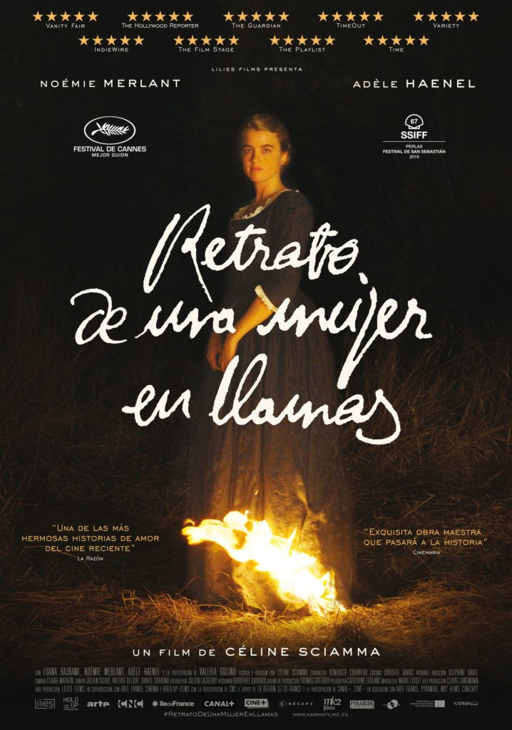 El Cine Club proyecta este domingo la película francesa «Retrato de una mujer en llamas»